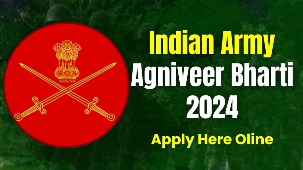 Indian Army Agniveer Bharti 2024 Apply Right Now