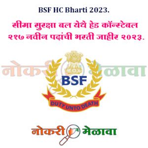 BSF HC Bharti 2023.