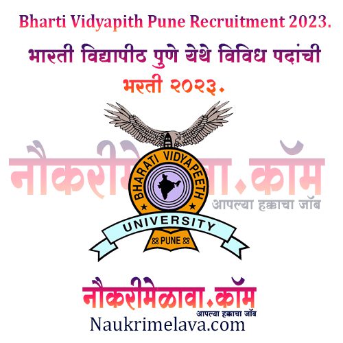 Bharti Vidyapith Pune Recruitment 2023.