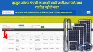 Kusum Solar Pump 2024