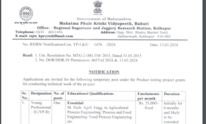 Mahatma Phule Krishi Vidyapeeth Bharti 2024